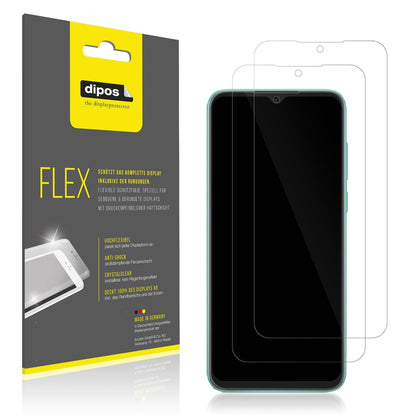 2x Screen Protector for Blackview A55 Pro Protective Film covers 100% dipos Flex