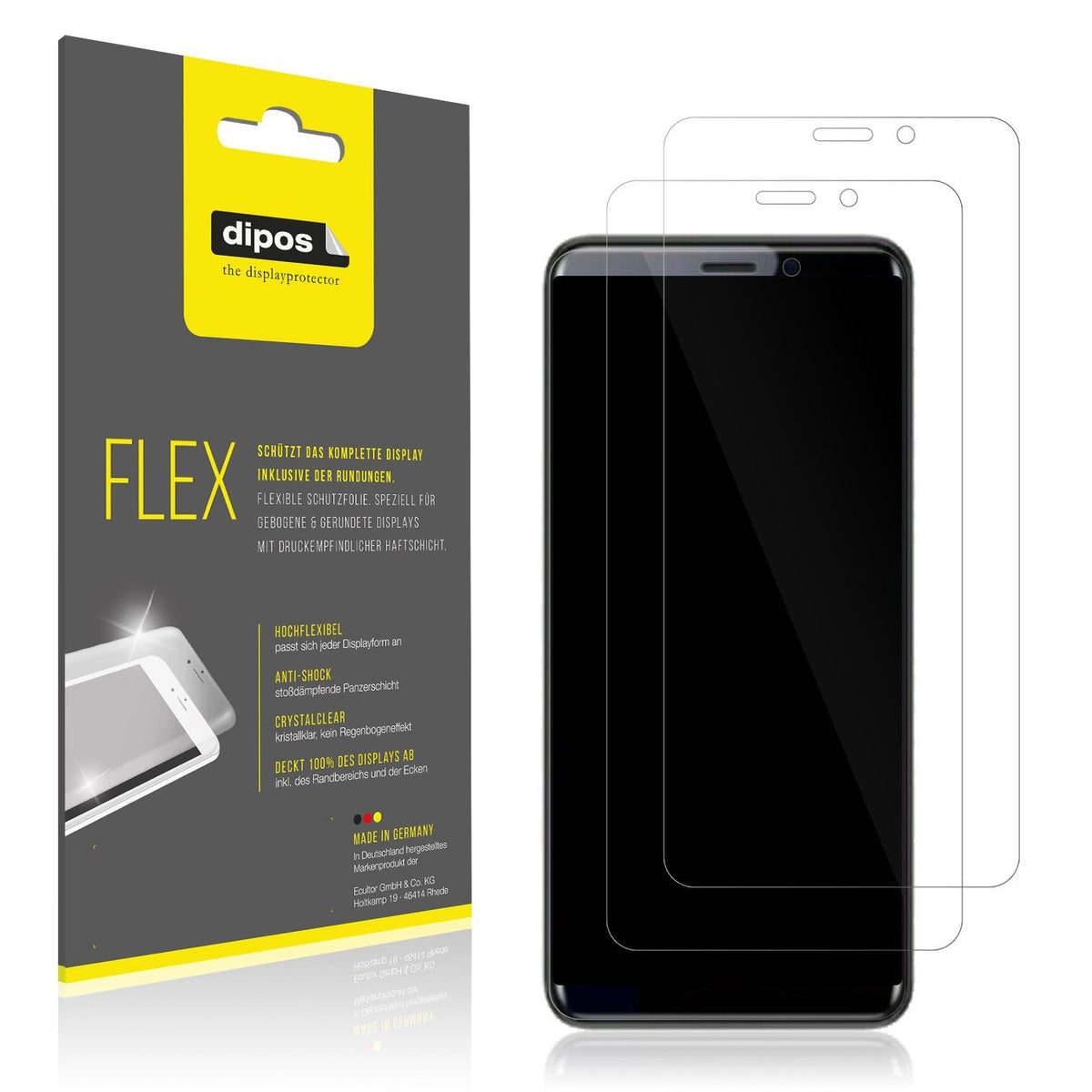 3x Screen Protector for Coolpad Cool Play 7C Protective Film covers 100% dipos