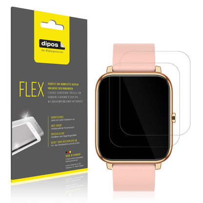 2x Screen Protector for Kalinco CS201C Smartwatch Protective Film covers 100%
