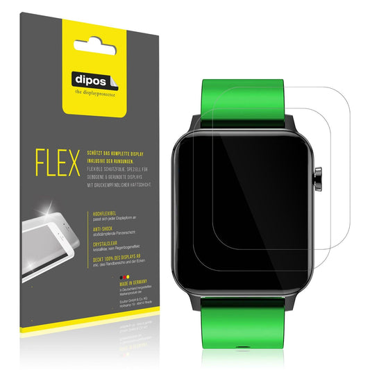 2x Screen Protector for Judneer 1,4 inch Smartwatch Protective Film covers 100%