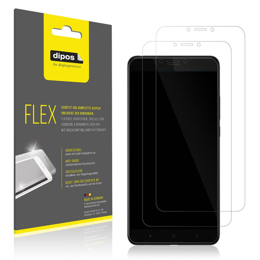 2x Screen Protector for Xiaomi Mi Max 3 Protective Film covers 100% dipos Flex