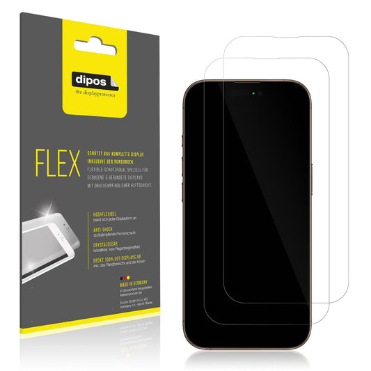 2x Screen Protector for Apple iPhone 16 Pro Max Protective Film covers 100%