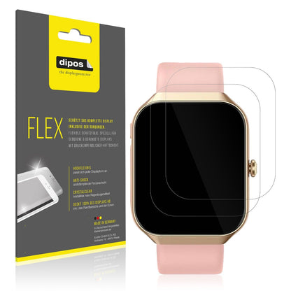 2x Screen Protector for Walkbee Smartwatch 1.96 Zoll Protective Film covers