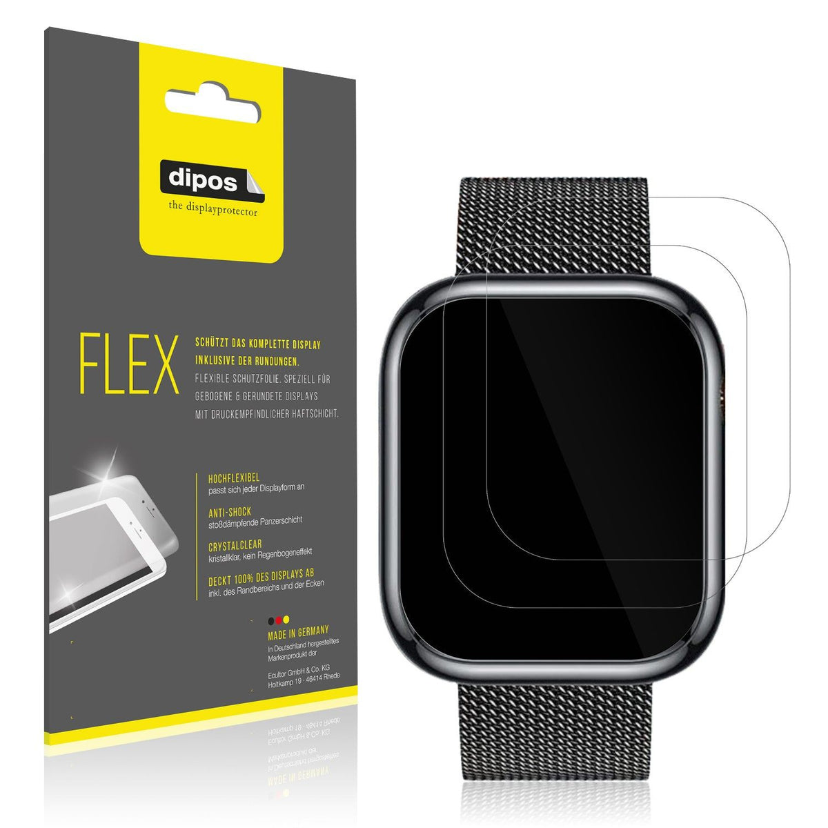 2x Screen Protector for Ruxingx 1.47 Zoll Smartwatch Protective Film covers