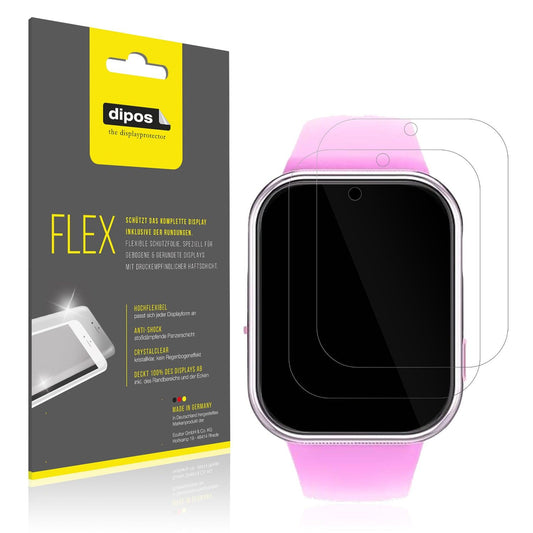 2x Screen Protector for Igreeman Kinder Smartwatch Protective Film covers 100%
