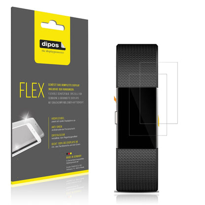 2x Screen Protector for Fitbit Charge 2 Protective Film covers 100% dipos Flex