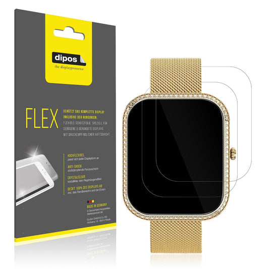 2x Screen Protector for BANLVS P111 1.75 Zoll Protective Film covers 100% dipos