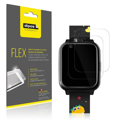 2x Screen Protector for Okyuk Kinder Smartwatch T13001 Protective Film covers
