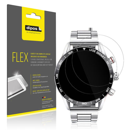 2x Screen Protector for Lige ASD-ST2-B-PRO 1.43 Zoll Protective Film covers