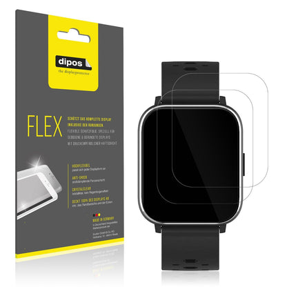 2x Screen Protector for Denver SW-165 Protective Film covers 100% dipos Flex