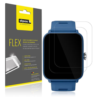 2x Screen Protector for Biggerfive BW01 1.5 Zoll Protective Film covers 100%