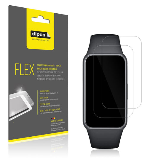 2x Screen Protector for Honor Band 7 Protective Film covers 100% dipos Flex