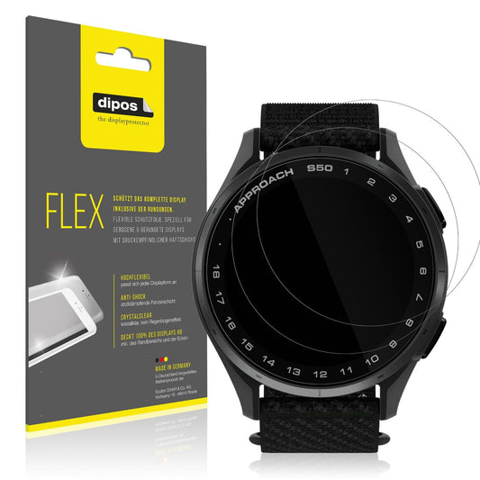 2x Screen Protector for Garmin Approach S50 Protective Film covers 100% dipos