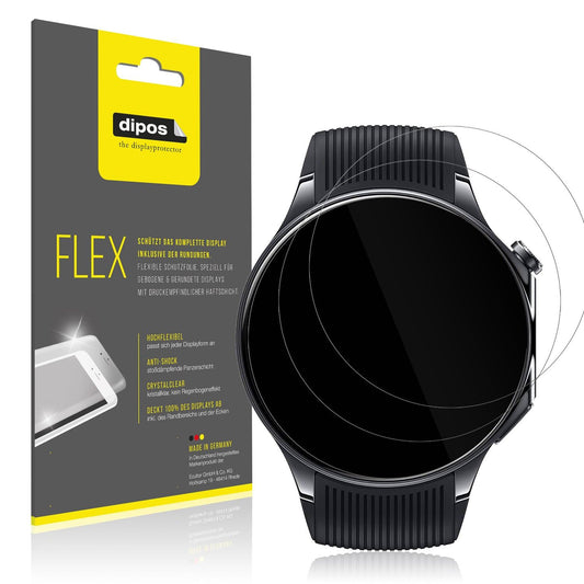 2x Screen Protector for Oppo Watch X2 Protective Film covers 100% dipos Flex
