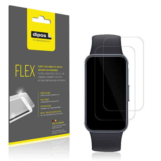 2x Screen Protector for Huawei Band 10 Protective Film covers 100% dipos Flex