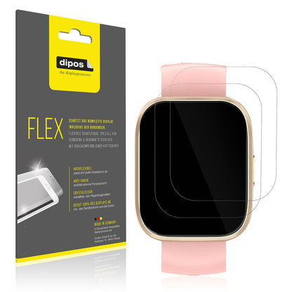 2x Screen Protector for VKROBAG P114 Protective Film covers 100% dipos Flex