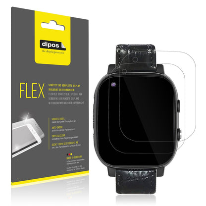 2x Screen Protector for Weyot Notruf Smartwatch Protective Film covers 100%