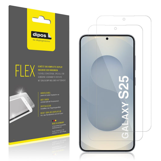 2x Screen Protector for Samsung Galaxy S25 Protective Film covers 100% dipos