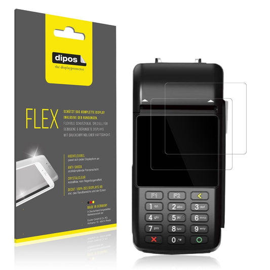 2x Screen Protector for Pax D210 Protective Film covers 100% dipos Flex