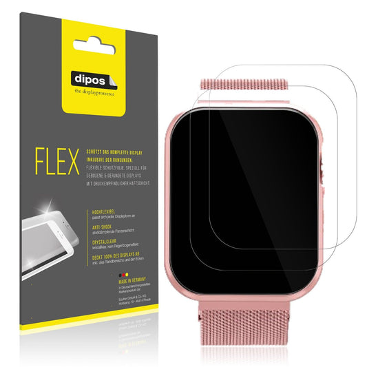 2x Screen Protector for Banlvs Smartwatch 1.83 Zoll Protective Film covers 100%