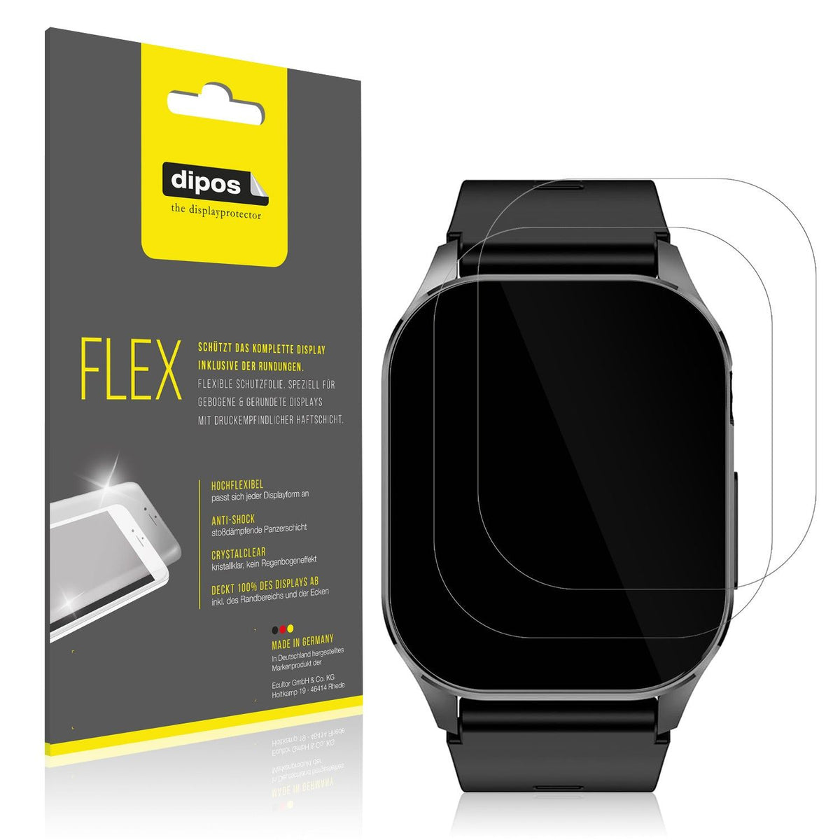 2x Screen Protector for Knauermann Pro 3 eckig Fan Edition 2025 Protective Film