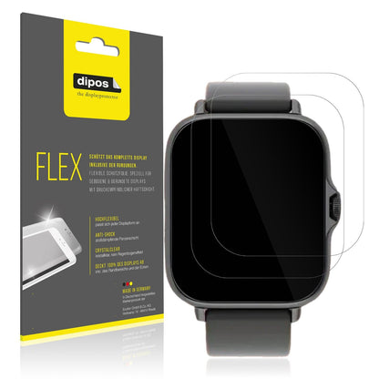 2x Screen Protector for Zeniox IOX01 Protective Film covers 100% dipos Flex