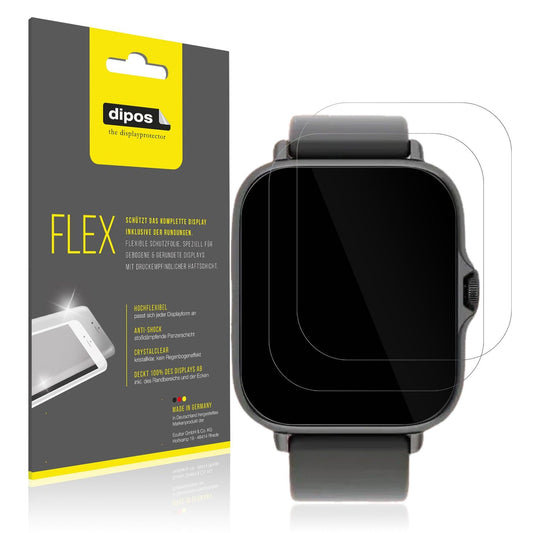 2x Screen Protector for Zeniox IOX01 Protective Film covers 100% dipos Flex