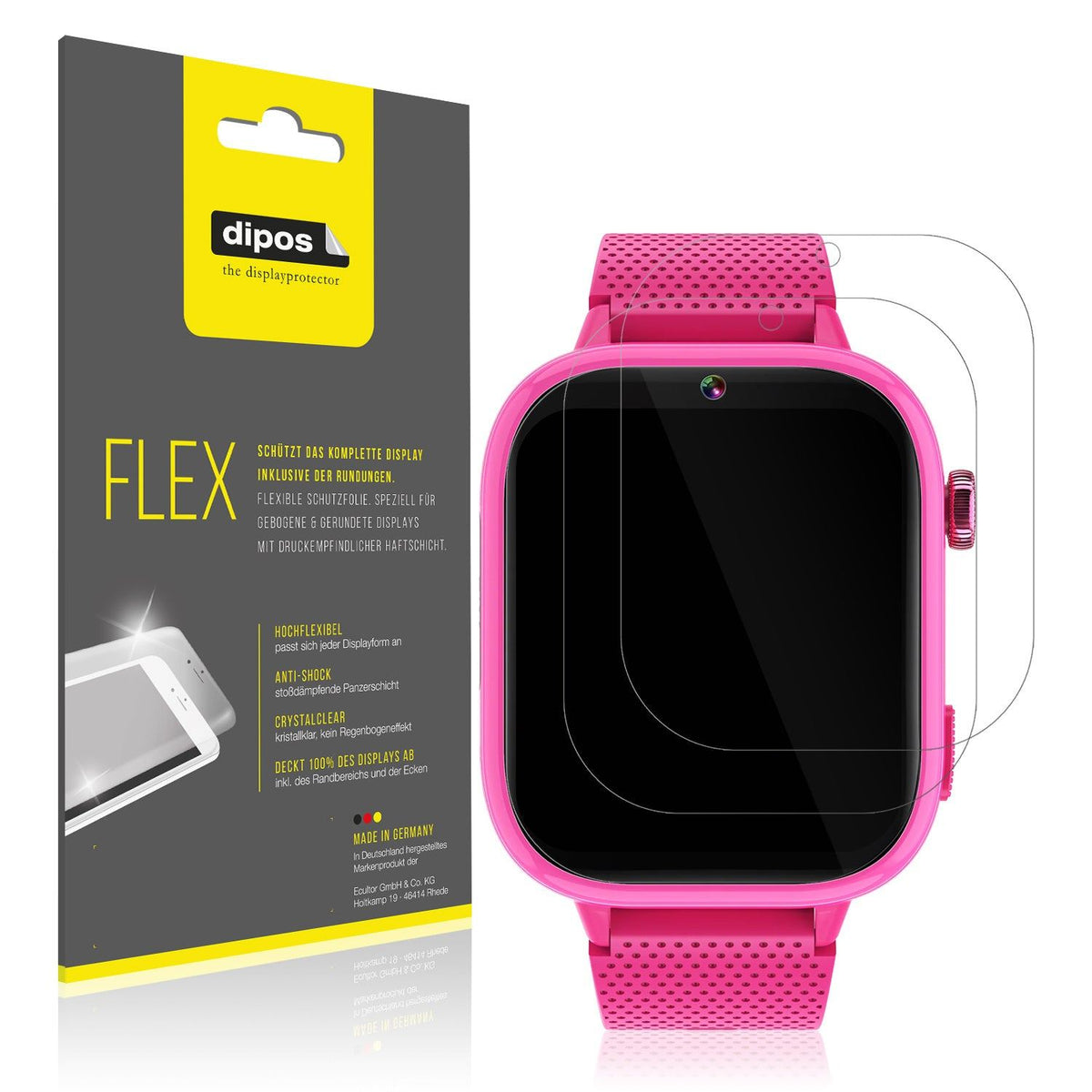 2x Screen Protector for WENIVO X18 Protective Film covers 100% dipos Flex