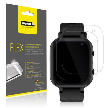 2x Screen Protector for Ruopoem Smartwatch Kinder Protective Film covers 100%
