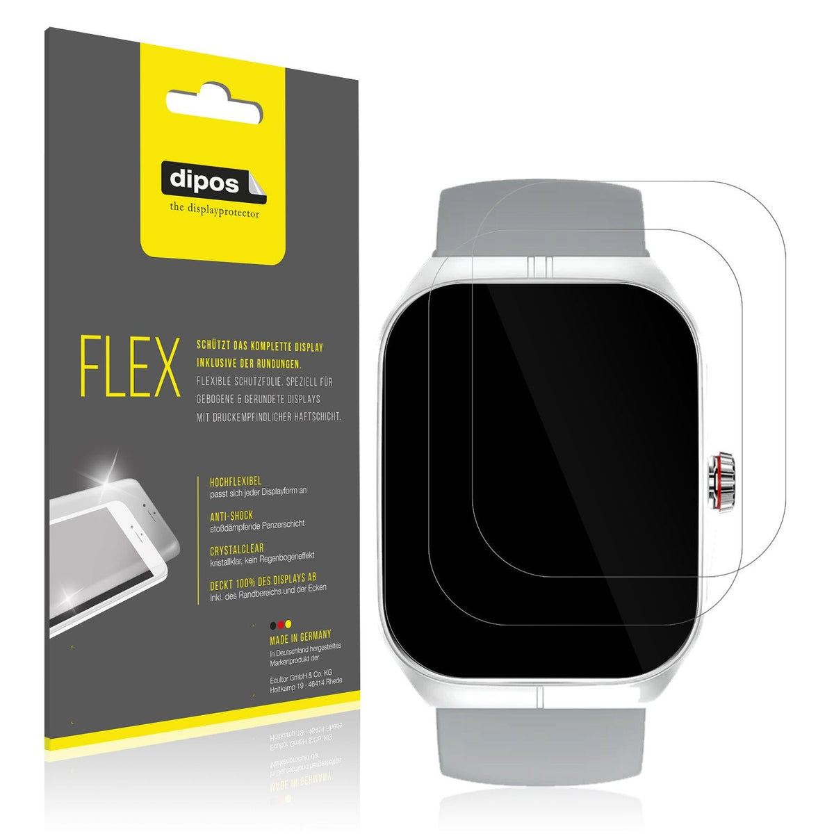 2x Screen Protector for Rogbid Infinity Protective Film covers 100% dipos Flex