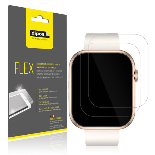 2x Screen Protector for Loyewaier QX 17 2.01 Zoll Protective Film covers 100%