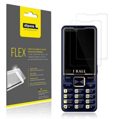 2x Screen Protector for I Kall K20 Pro Protective Film covers 100% dipos Flex
