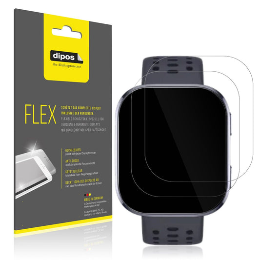 2x Screen Protector for Huami Amazfit Bip 6 Protective Film covers 100% dipos