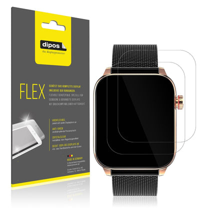 2x Screen Protector for MaxCom Oxygen 2 Protective Film covers 100% dipos Flex
