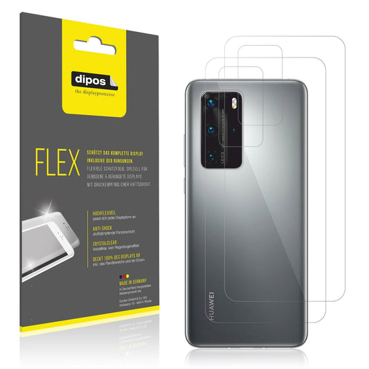 2x Screen Protector for Huawei P40 Pro Rückseite Protective Film covers 100%
