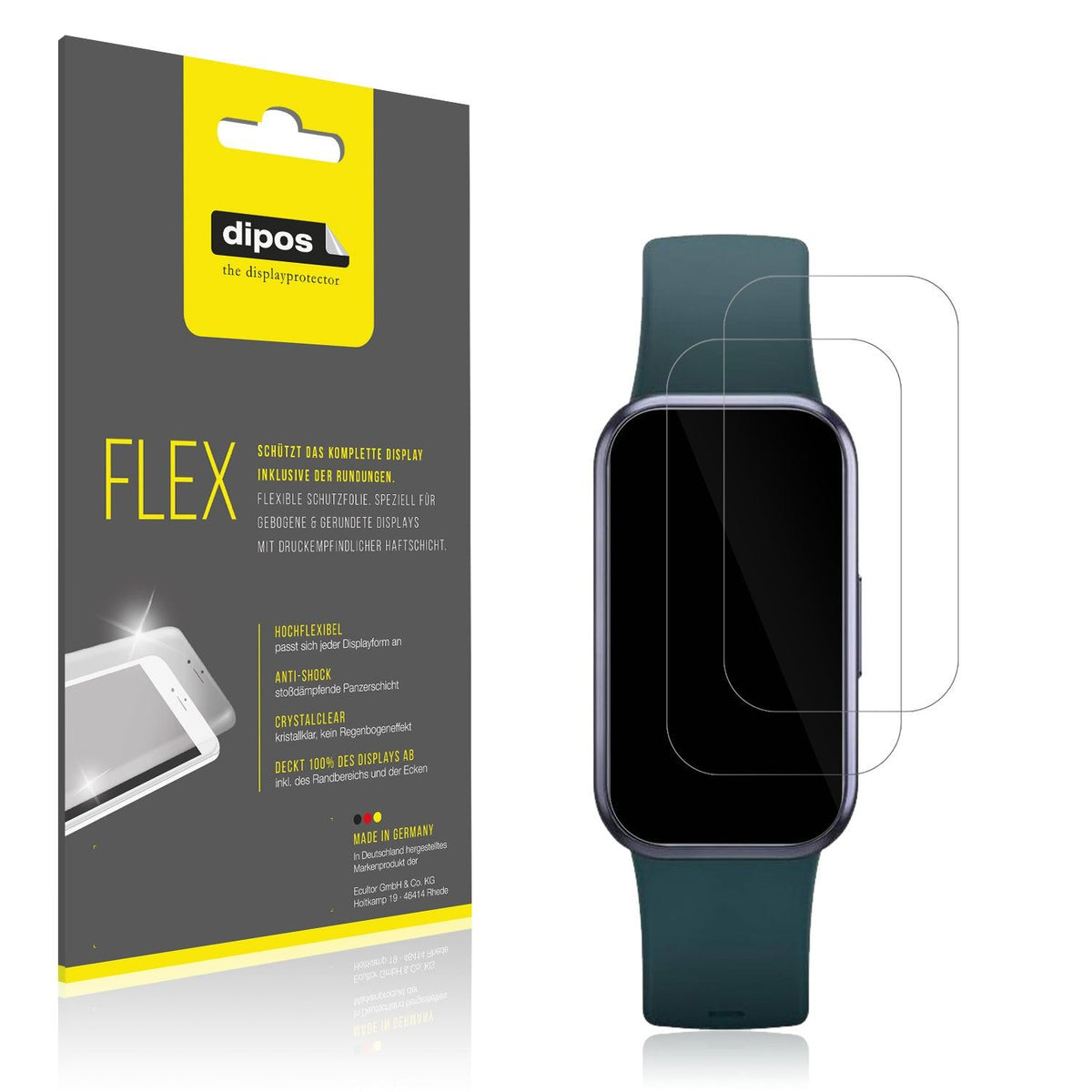 2x Screen Protector for Meoonley W99 1.50 Zoll Protective Film covers 100%