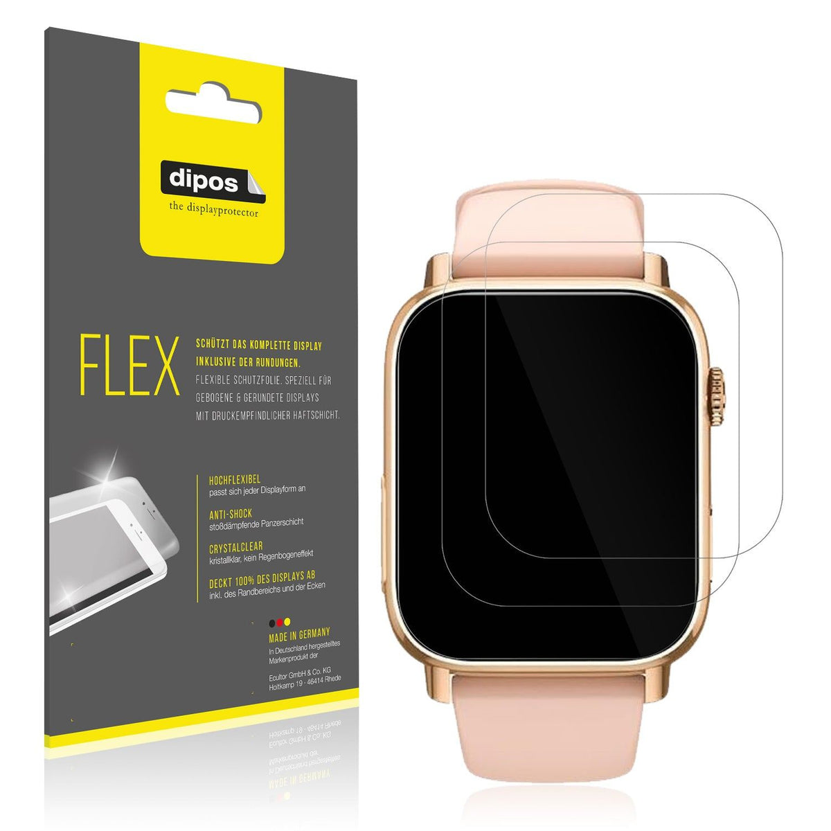 2x Screen Protector for BANLVS G59 Protective Film covers 100% dipos Flex