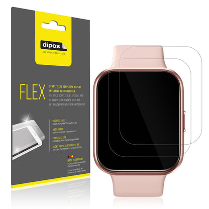 2x Screen Protector for Aeac ID208 Plus 1.7 Zoll Protective Film covers 100%