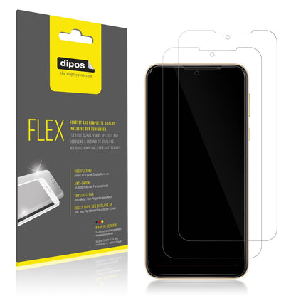 2x Screen Protector for Wiko Y81 Protective Film covers 100% dipos Flex