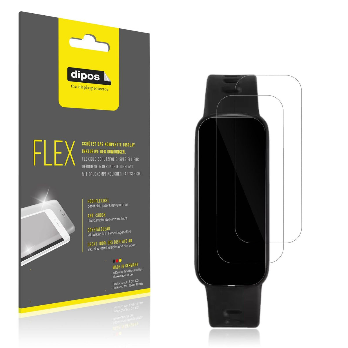 2x Screen Protector for VivoWatch 6 Aero (HC-C06) Protective Film covers 100%