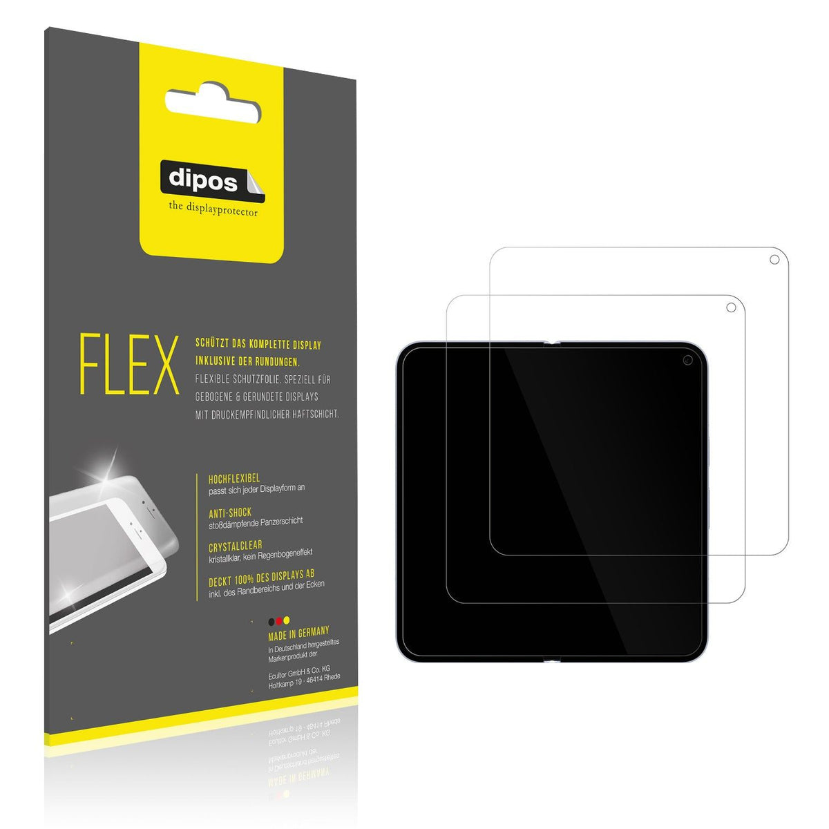 2x Screen Protector for Google Pixel 10 Pro Fold Innenseite Protective Film