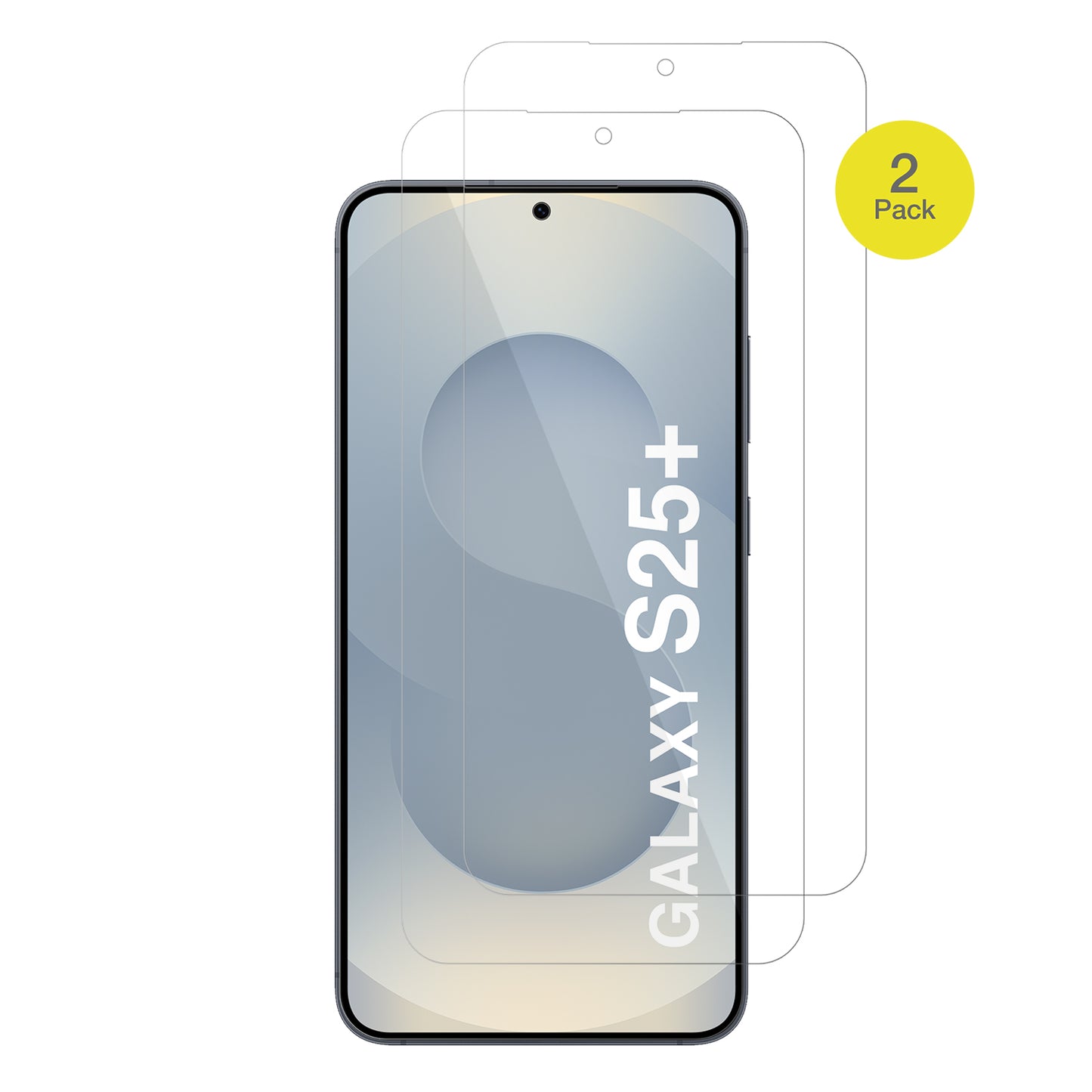 2x 3D Full Cover Schutzfolie für Samsung Galaxy S25+