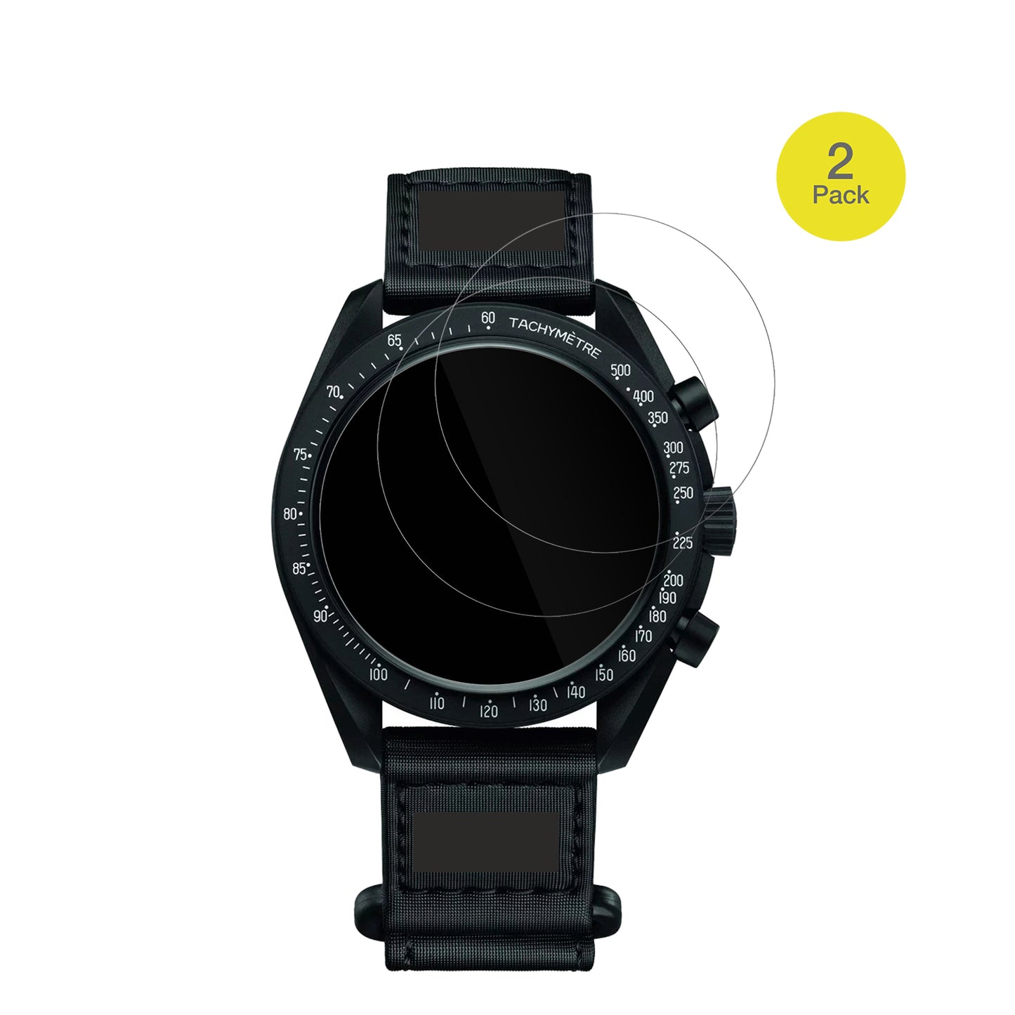 2x 3D Full Cover Schutzfolie für Omega x Swatch Speedmaster Moonswatch