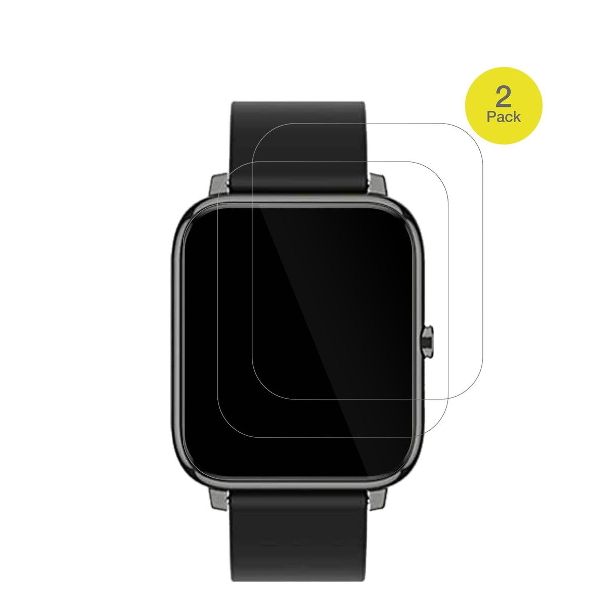 3x Full Cover Screen Protector for Popglory Smartwatch – Covers Curved Edges | dipos