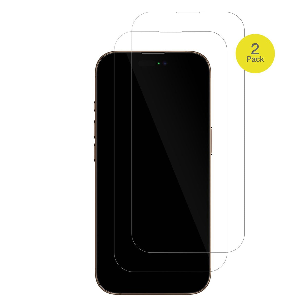 2x Screen Protector for Apple iPhone 16 Pro Protective Film covers 100% dipos