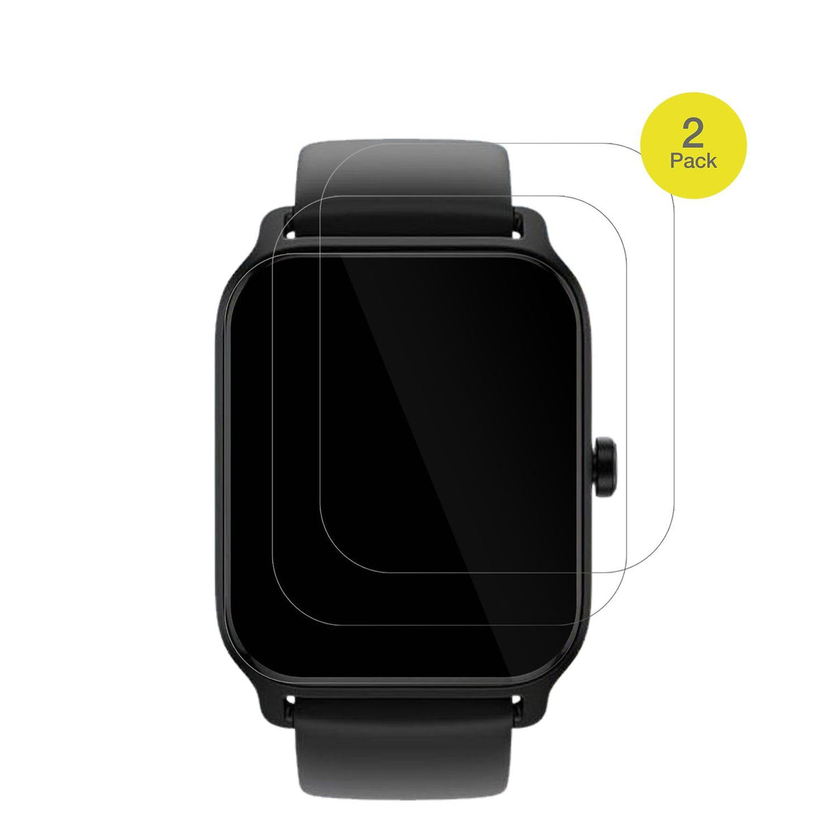 2x Screen Protector for IFMDA 1.8 Zoll Smartwatch Protective Film covers 100%