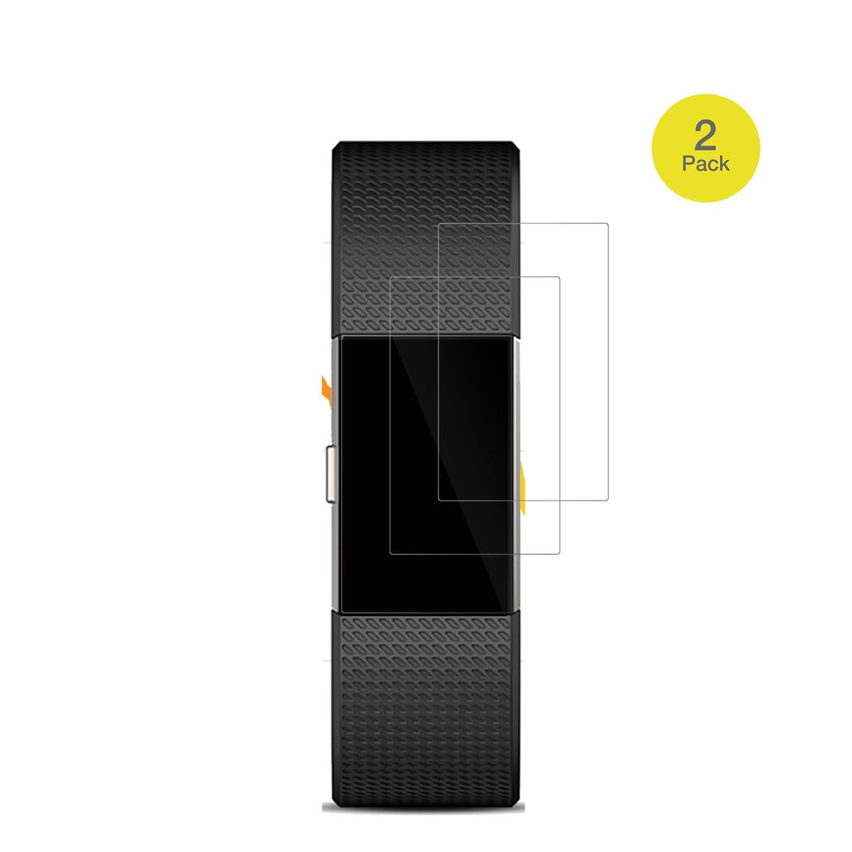 2x Screen Protector for Fitbit Charge 2 Protective Film covers 100% dipos Flex
