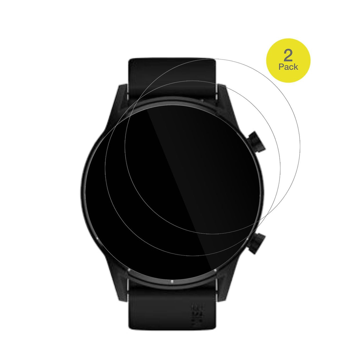 2x Screen Protector for Tecno Watch Pro 2 Protective Film covers 100% dipos Flex