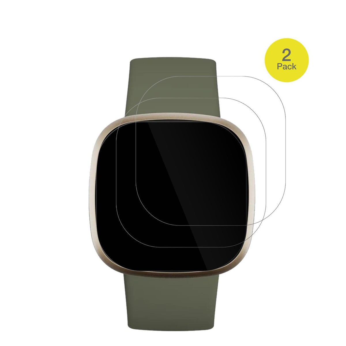 2x Screen Protector for Fitbit Versa 3 Protective Film covers 100% dipos Flex