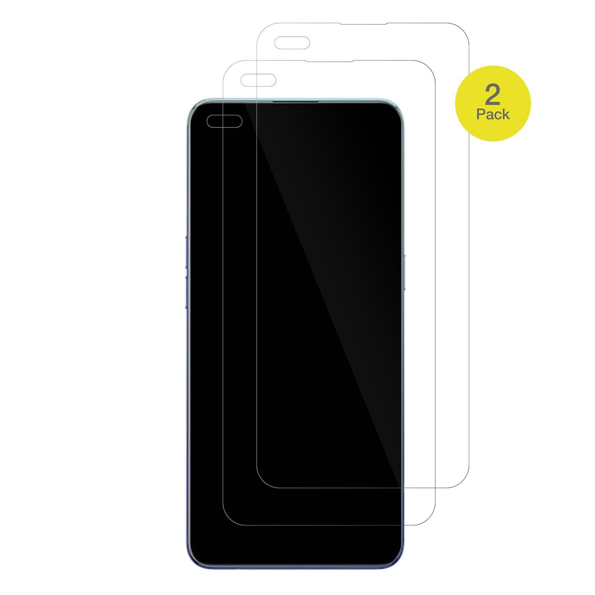 2x Screen Protector for Oppo Reno3 Pro 4G Protective Film covers 100% dipos Flex